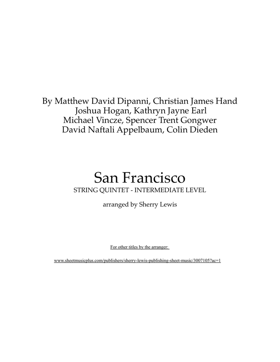 San Francisco String Orchestra scores gallery preview page 2