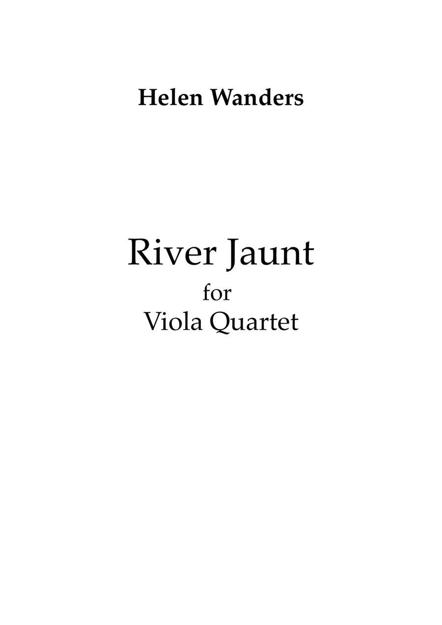 River Jaunt for Viola Quartet String Quartet scores gallery preview page 1