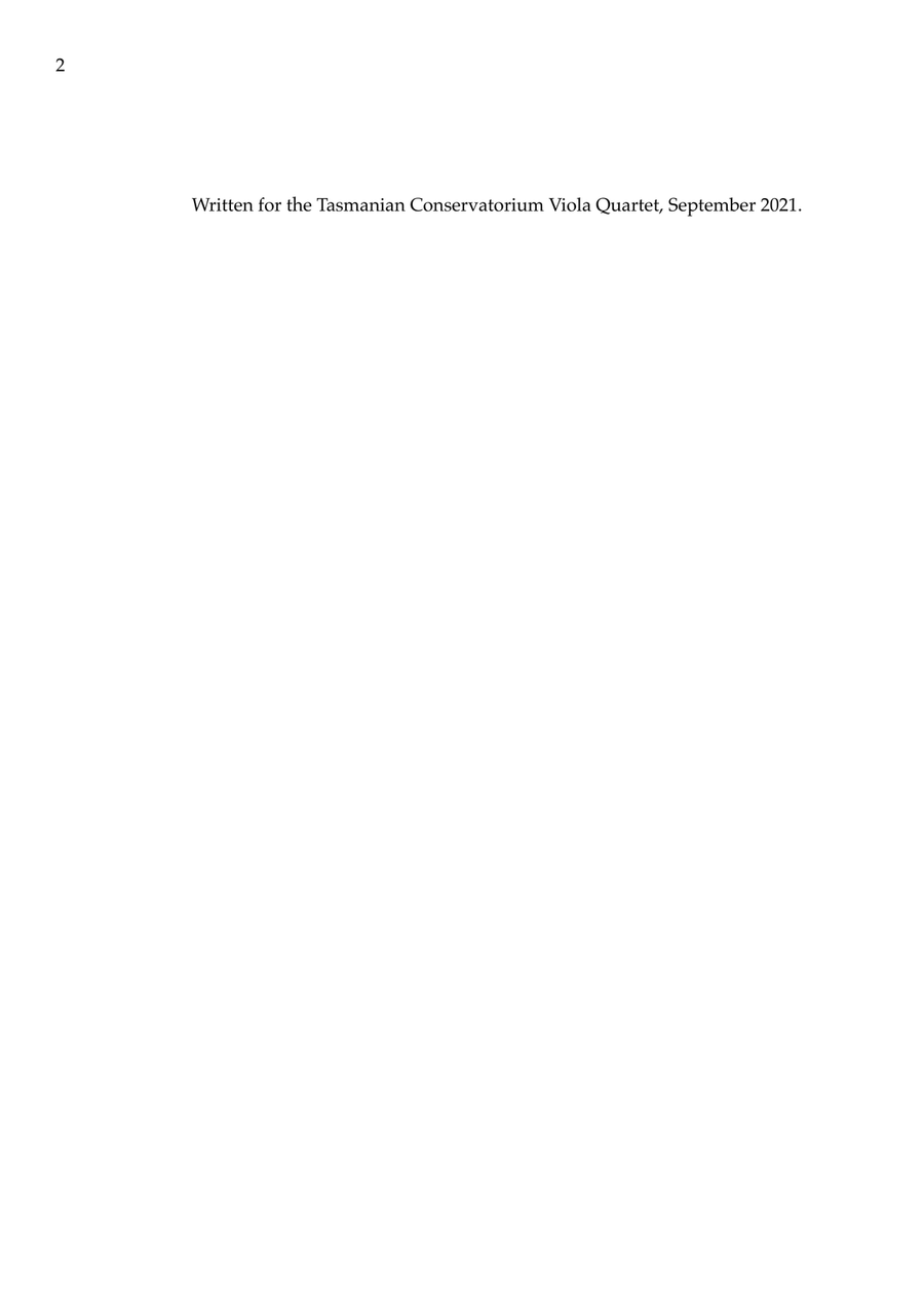 River Jaunt for Viola Quartet String Quartet scores gallery preview page 2