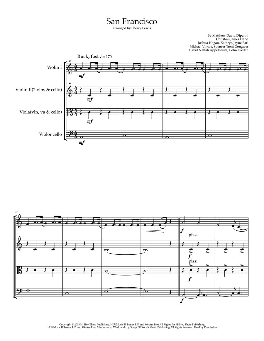 San Francisco String Trio scores gallery preview page 1