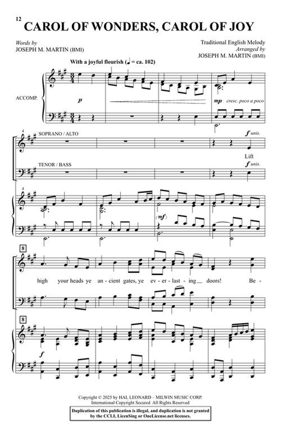 The Poetry of Promise (A Cantata for Christmas) 4-Part scores gallery preview page 3