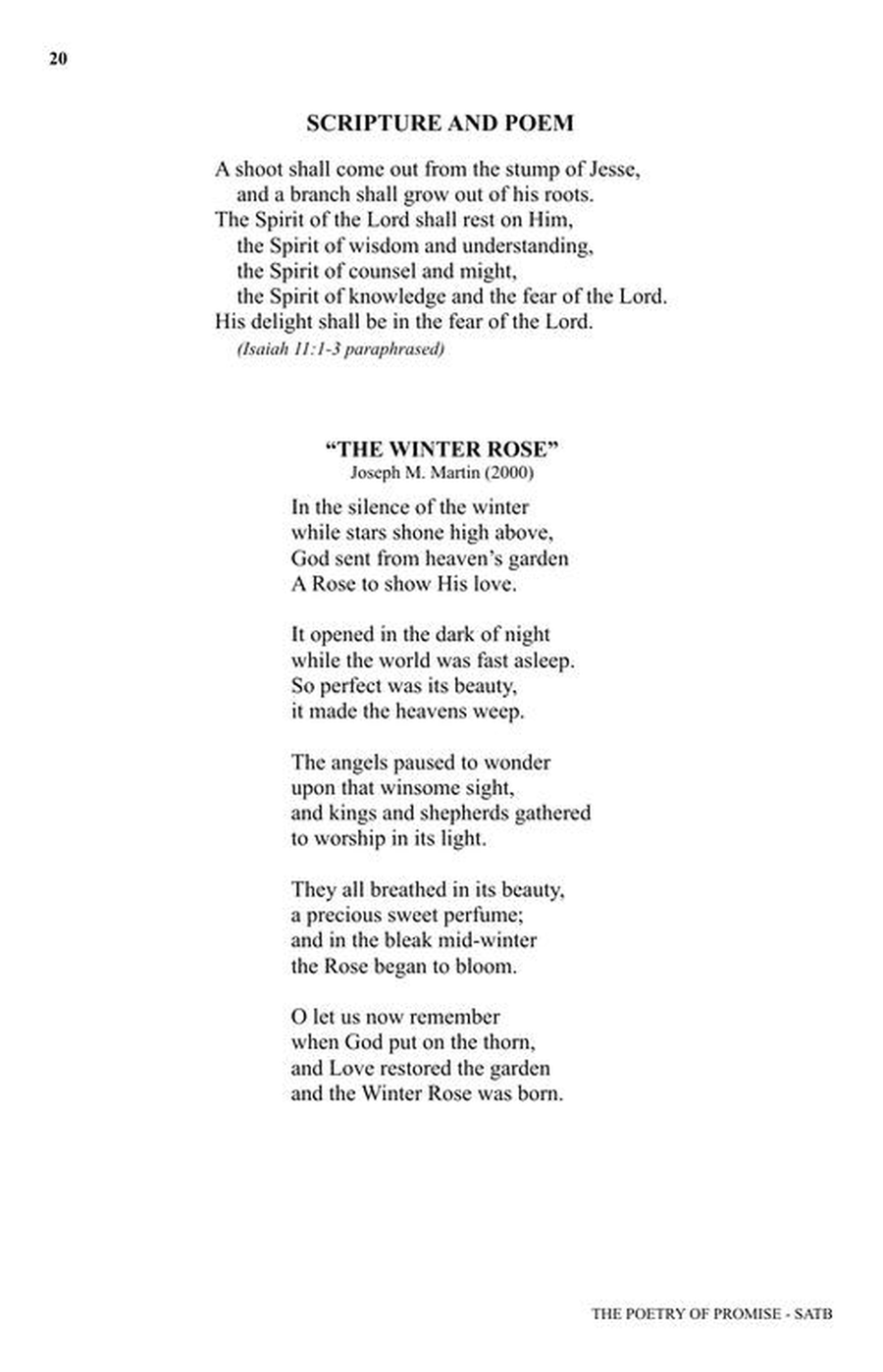 The Poetry of Promise (A Cantata for Christmas) 4-Part scores gallery preview page 5