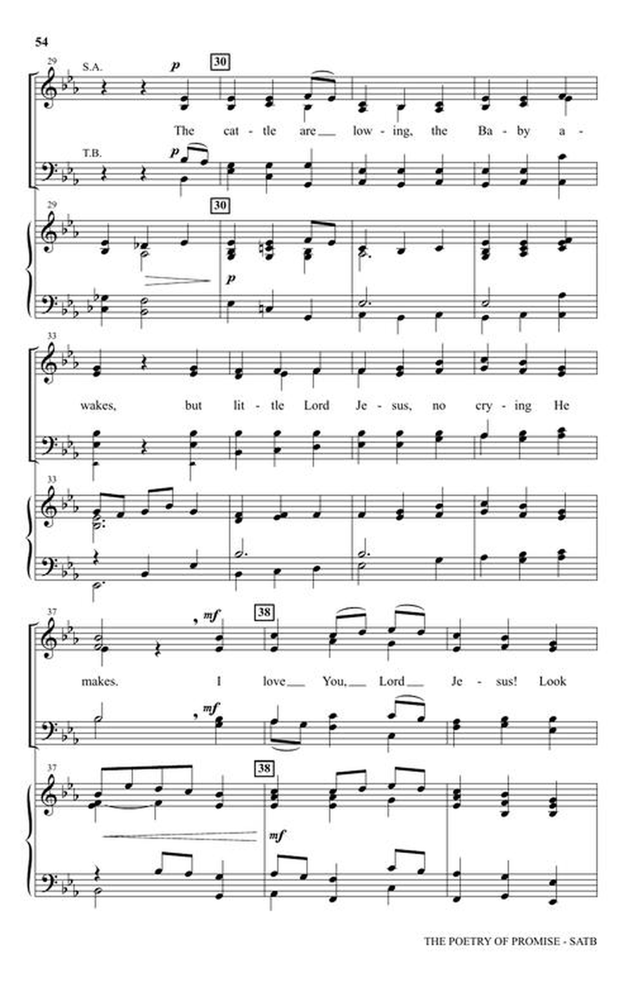 The Poetry of Promise (A Cantata for Christmas) 4-Part scores gallery preview page 9