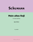 Mein altes Ross, by Schumann, Op.127 No.4, in g minor