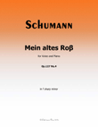 Mein altes Ross, by Schumann, Op.127 No.4, in f sharp minor