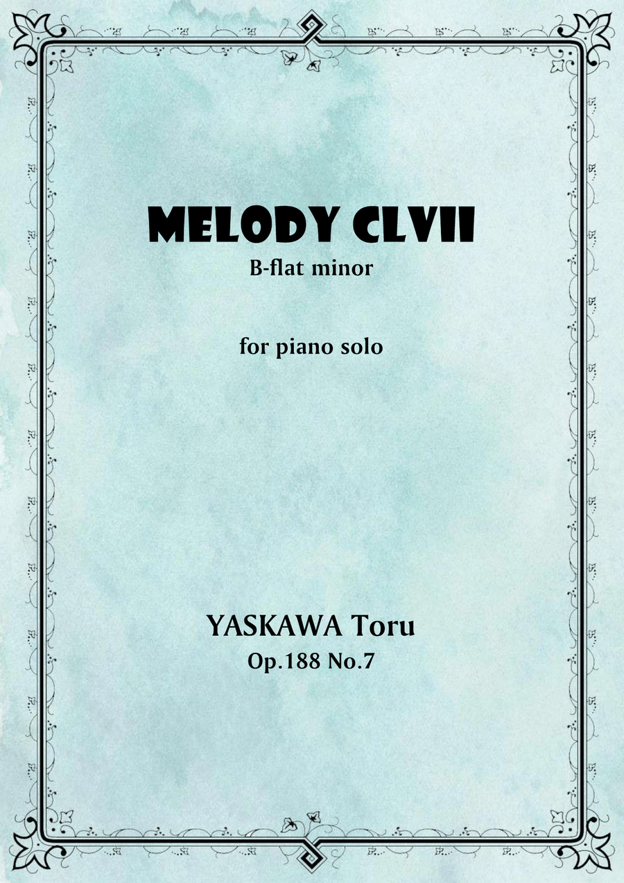 Melody No.157, B-flat major, Op.188 No.7 Piano Solo scores gallery preview page 1