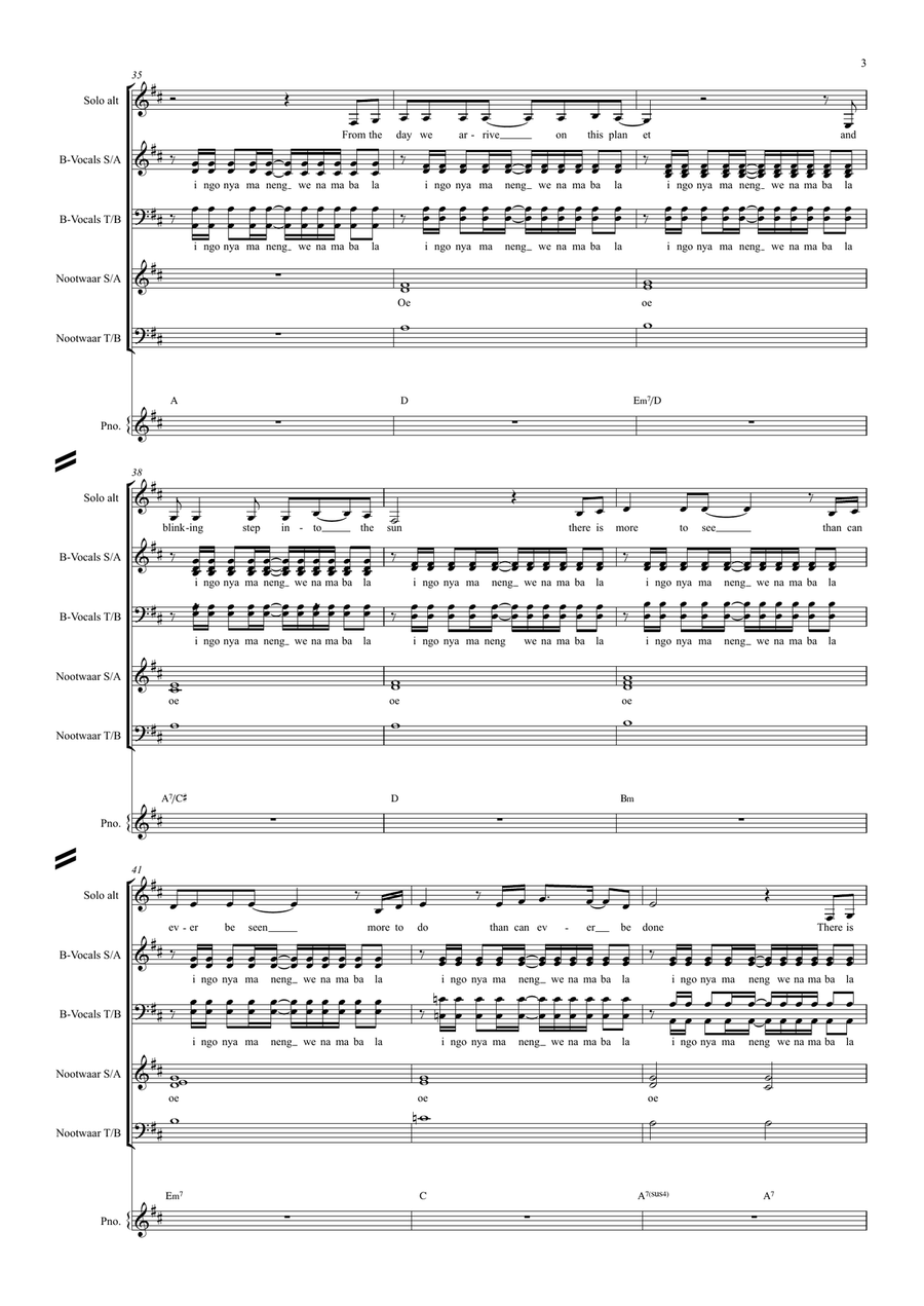 Circle Of Life Circle Of Life Divisi scores gallery preview page 3