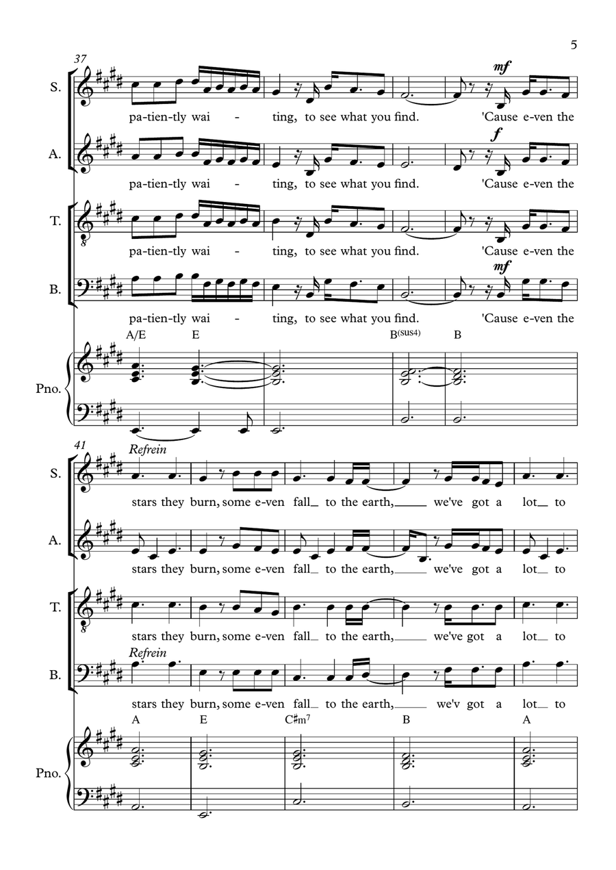 I Won't Give Up I Won't Give Up Choir scores gallery preview page 5