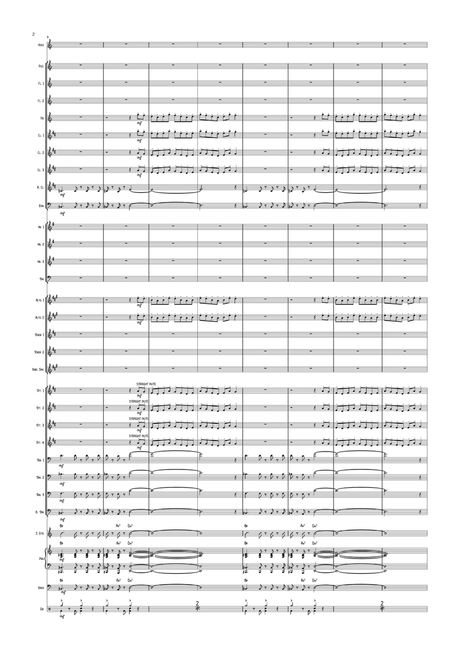 Africa Africa Concert Band scores gallery preview page 2