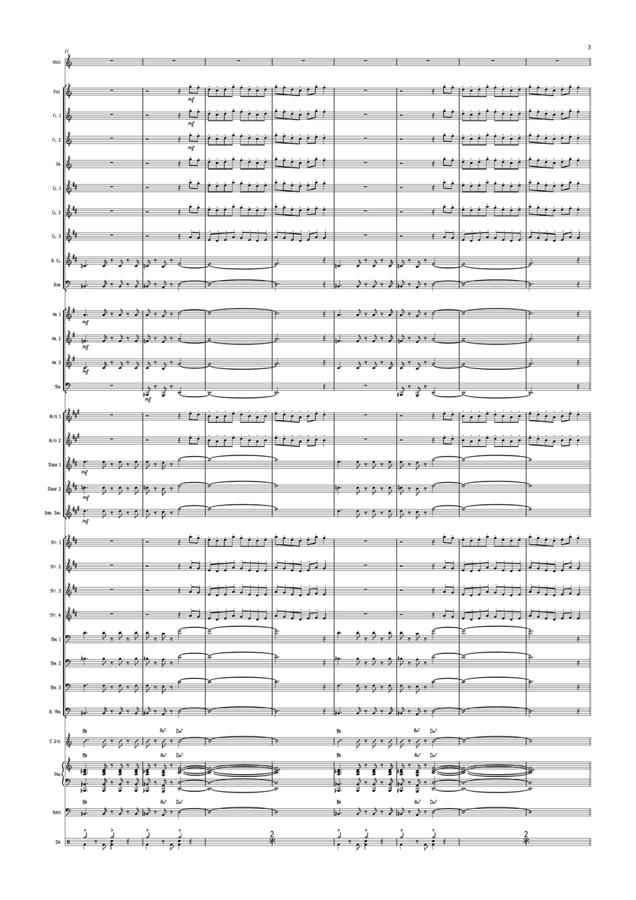 Africa Africa Concert Band scores gallery preview page 3