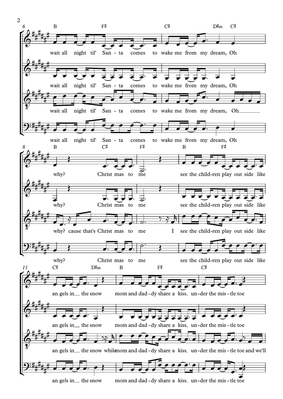 That's Christmas To Me That's Christmas To Me 4-Part scores gallery preview page 2