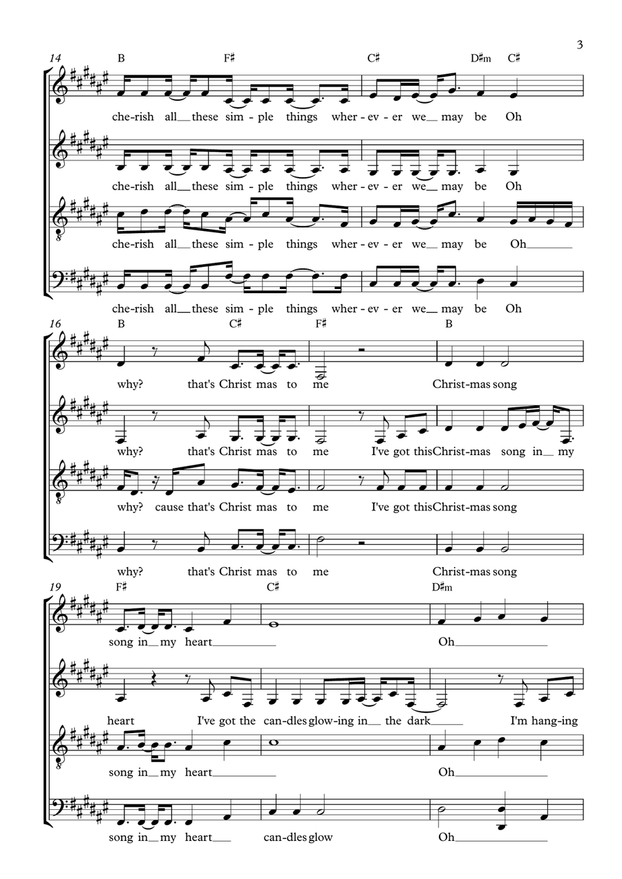 That's Christmas To Me That's Christmas To Me 4-Part scores gallery preview page 3