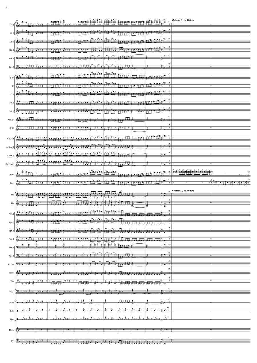 Two Little Finches Two Little Finches Concert Band scores gallery preview page 2