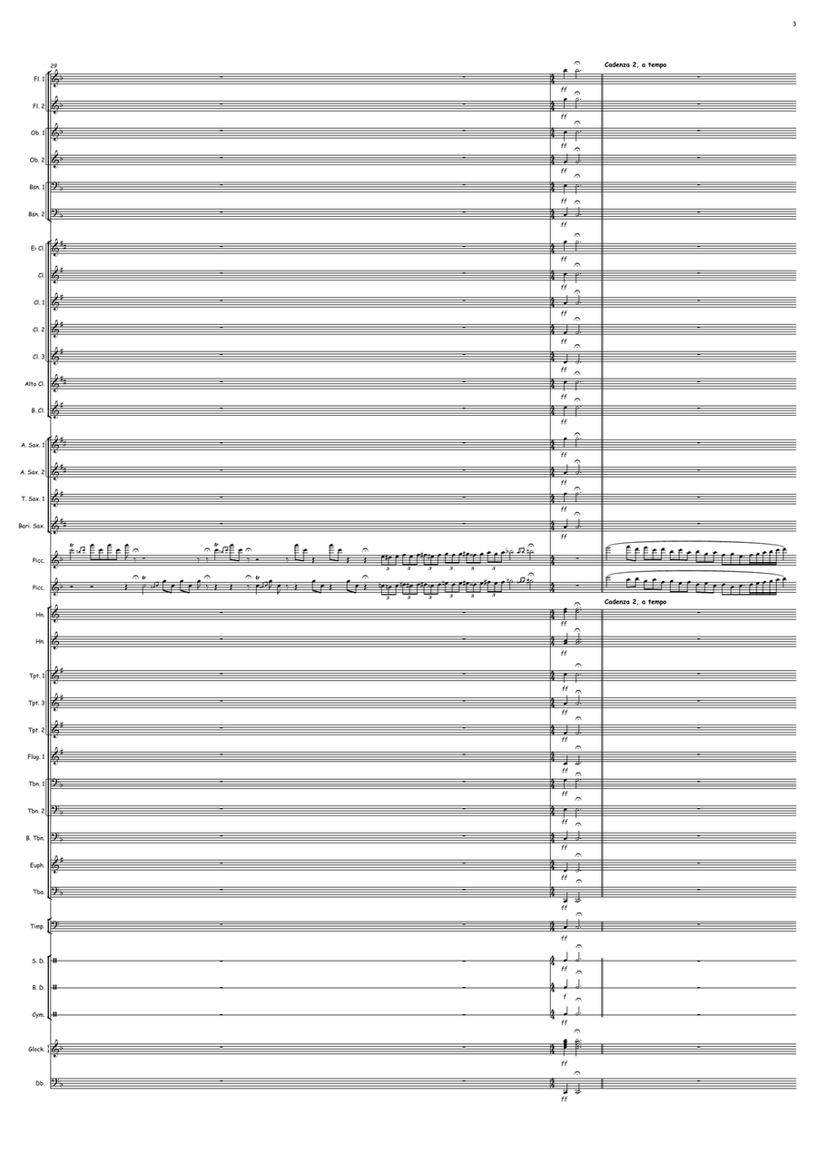 Two Little Finches Two Little Finches Concert Band scores gallery preview page 3