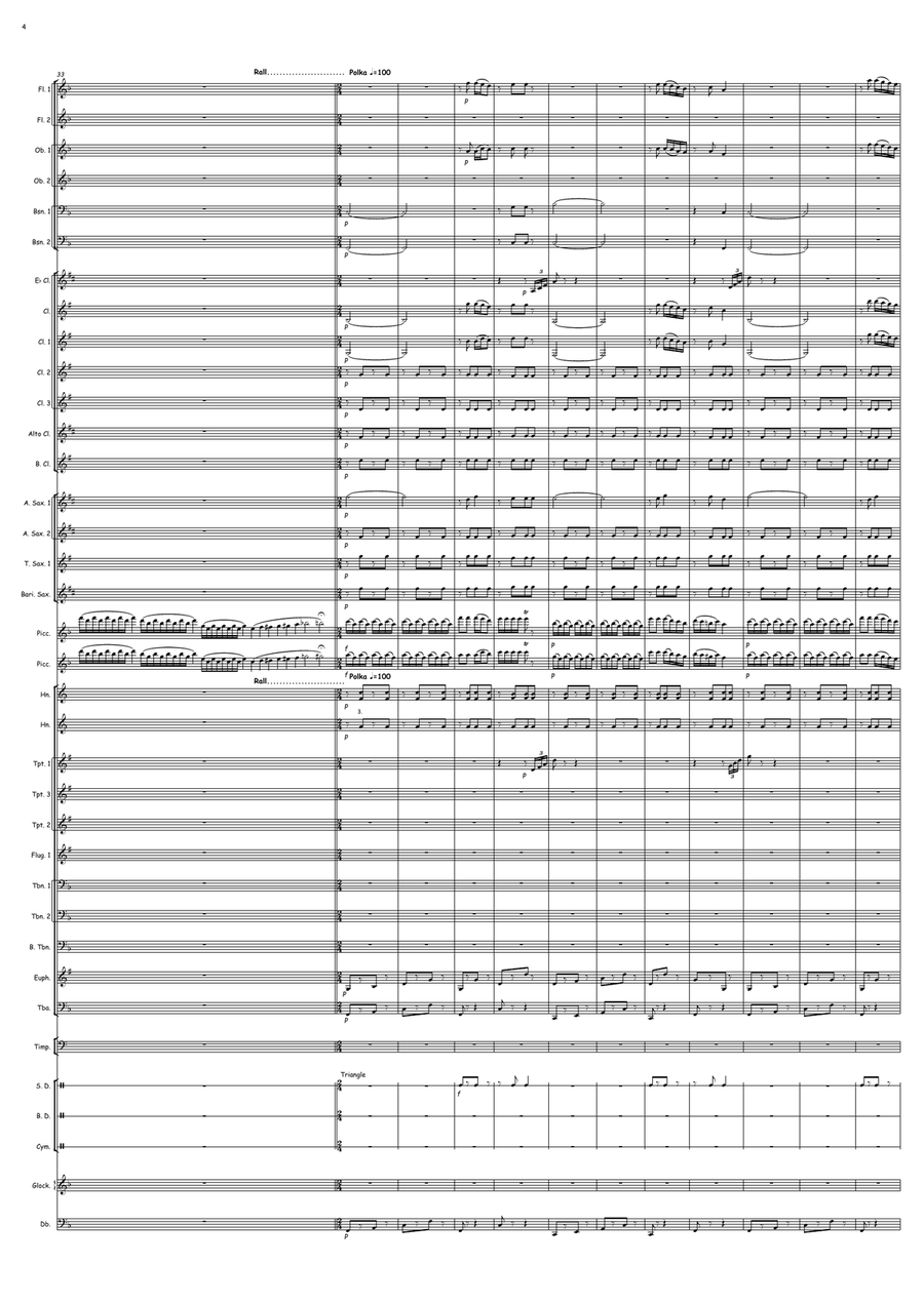 Two Little Finches Two Little Finches Concert Band scores gallery preview page 4