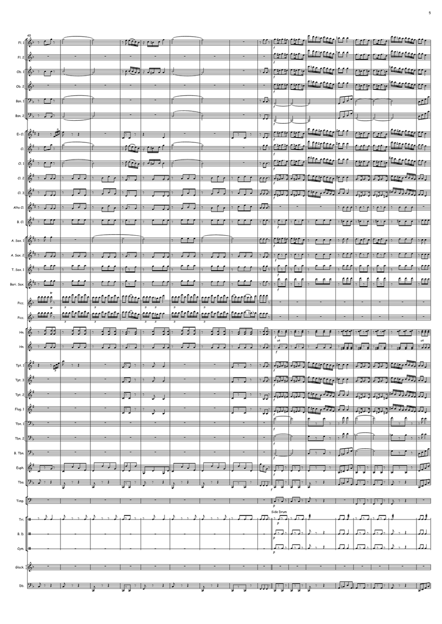 Two Little Finches Two Little Finches Concert Band scores gallery preview page 5