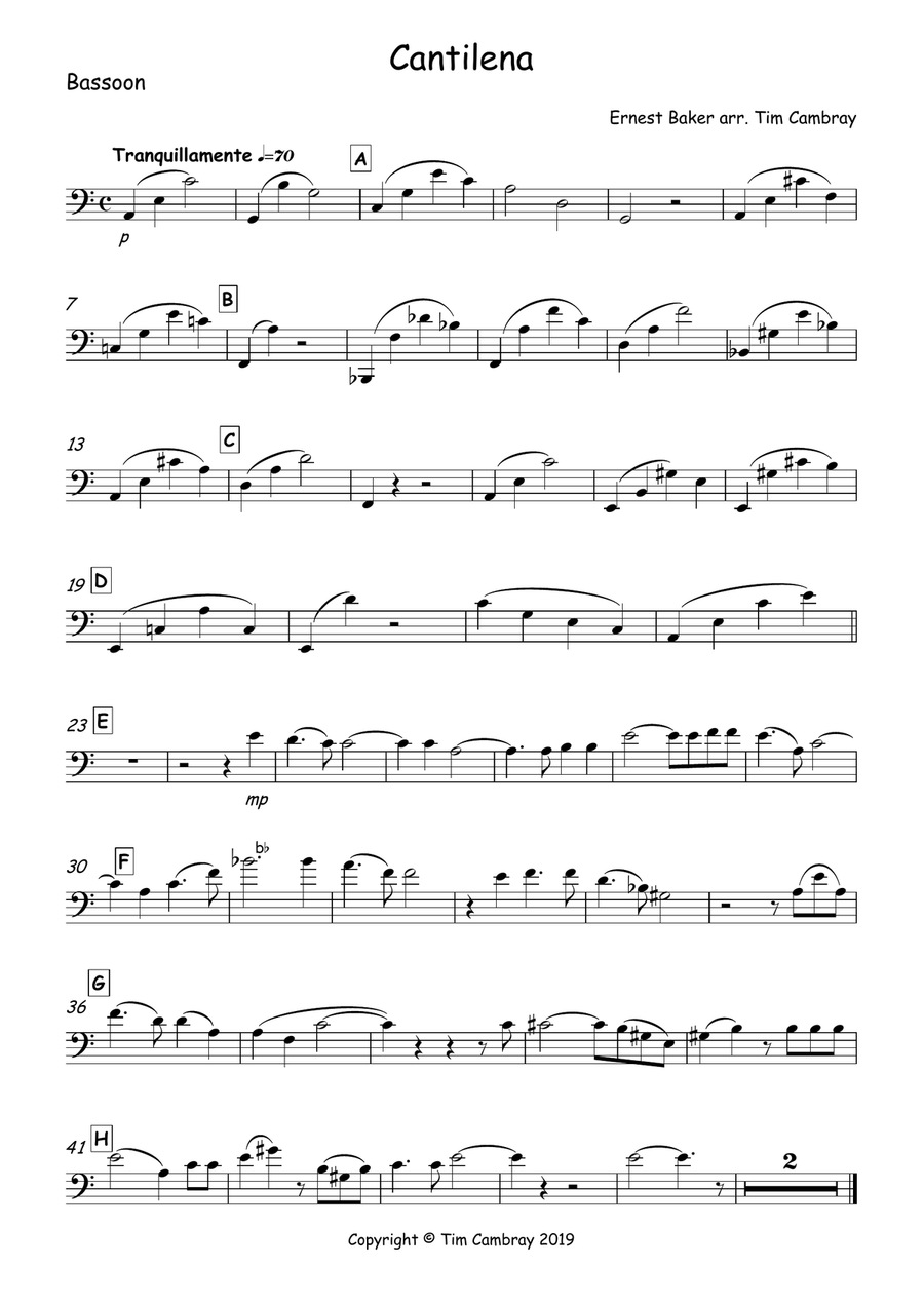 Cantilena Cantilena Woodwind Quintet scores gallery preview page 4