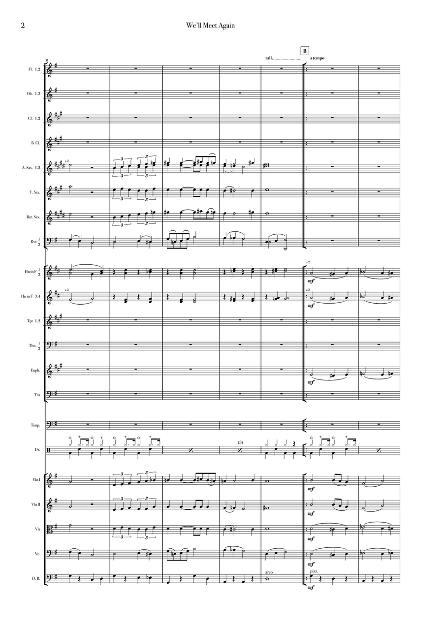 We'll Meet Again Full Orchestra scores gallery preview page 2