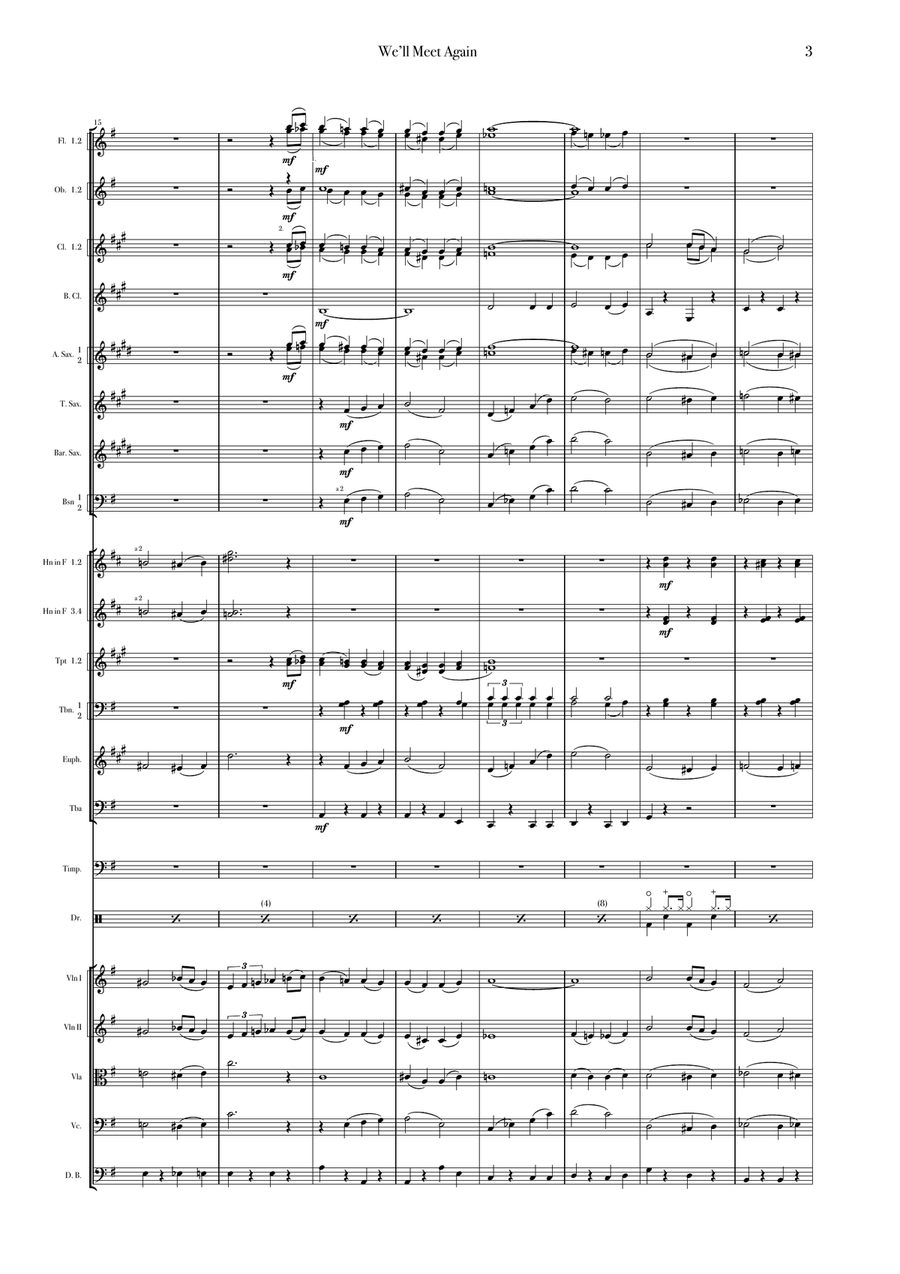 We'll Meet Again Full Orchestra scores gallery preview page 3