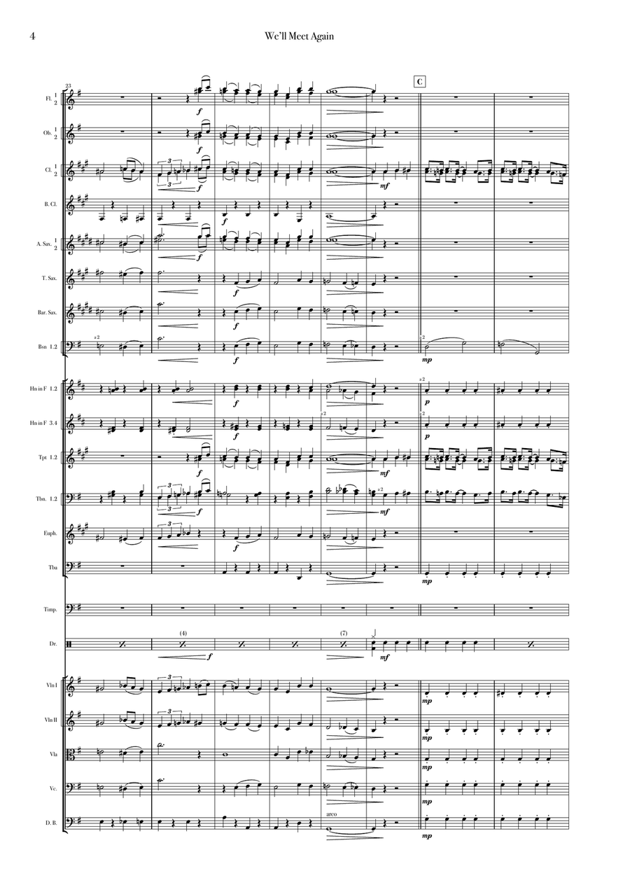 We'll Meet Again Full Orchestra scores gallery preview page 4