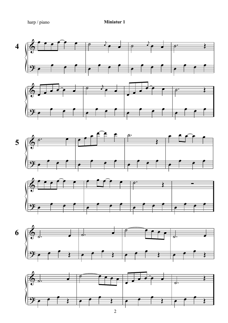 Miniatur 1 A version Miniatur 1 A version Small Ensemble scores gallery preview page 4