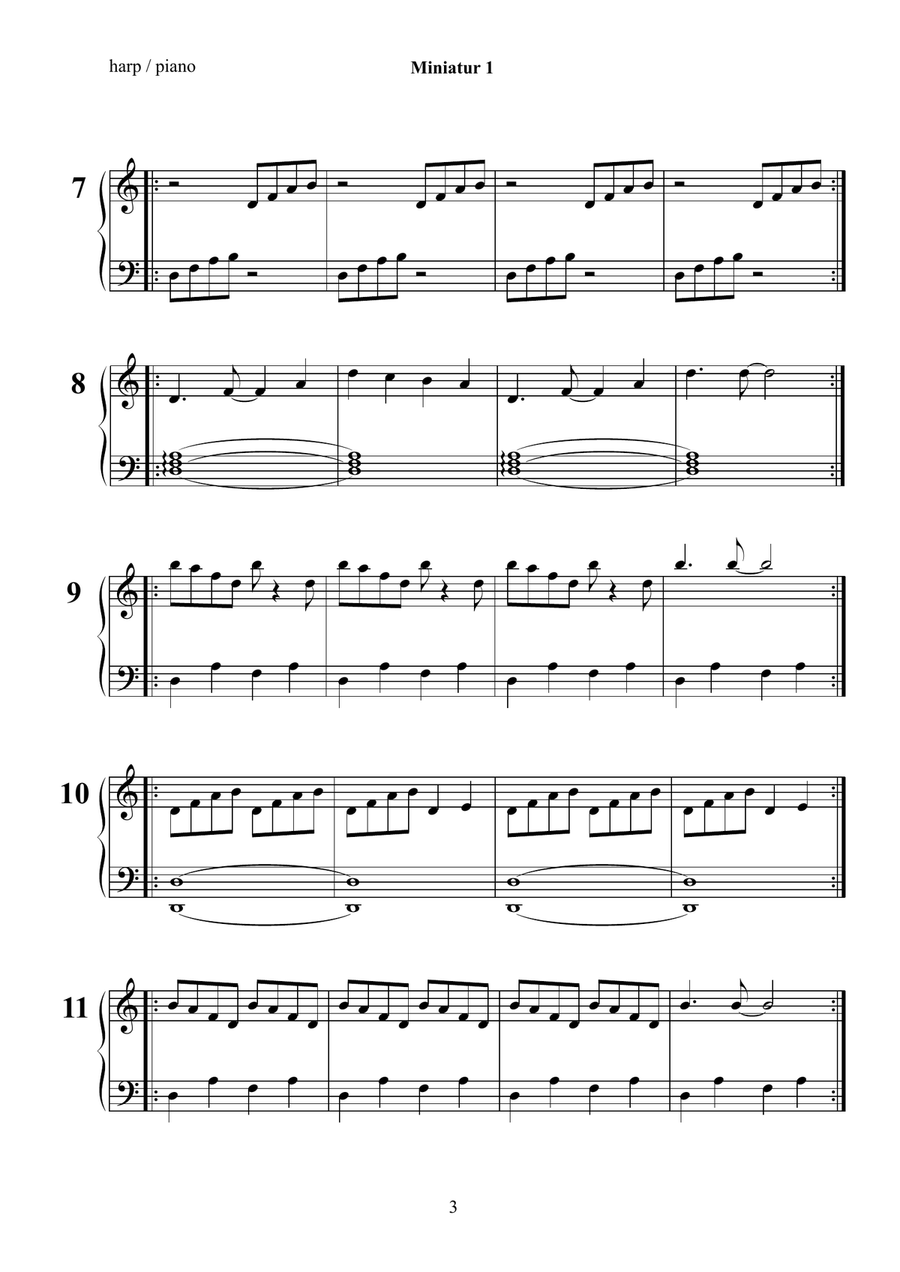 Miniatur 1 A version Miniatur 1 A version Small Ensemble scores gallery preview page 5