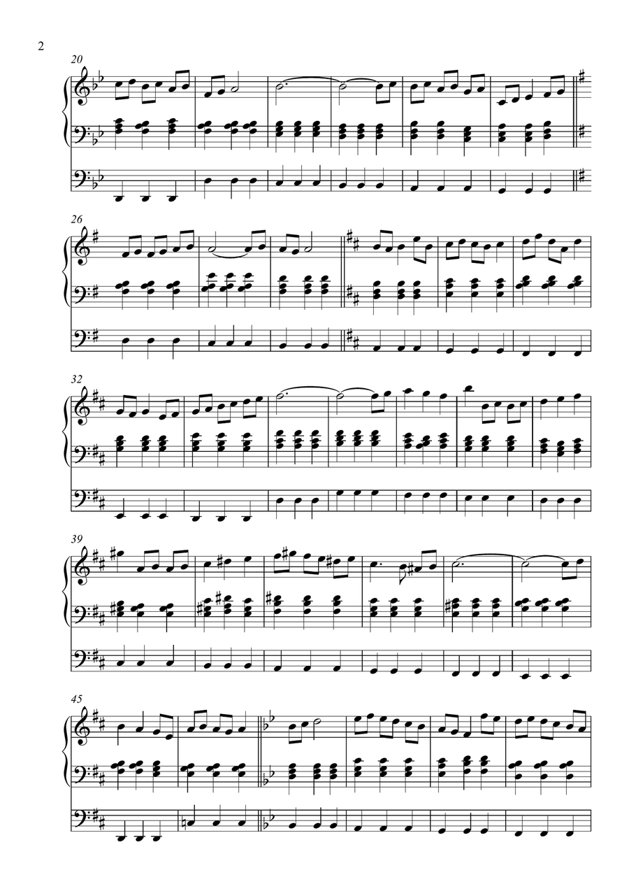 Grace Descending, Op. 306 (Organ Solo) by Vidas Pinkevicius Organ Solo scores gallery preview page 2