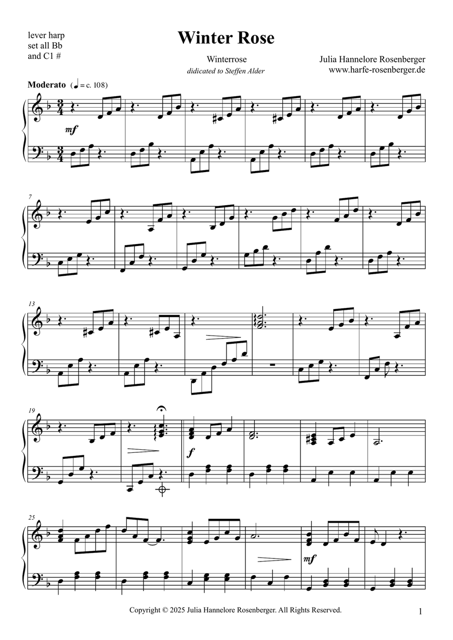 Winter Rose Winter Rose Woodwind Duet scores gallery preview page 4