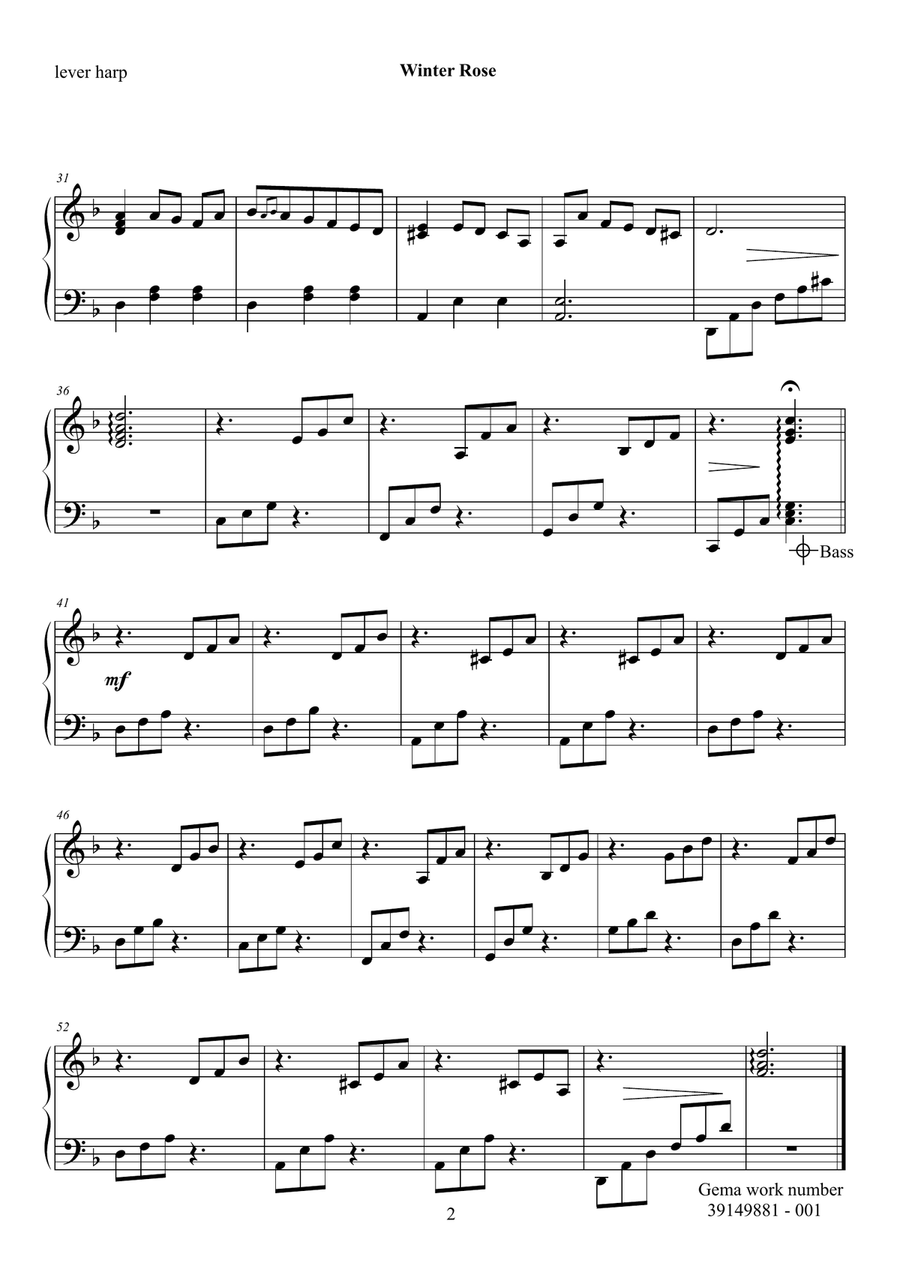 Winter Rose Winter Rose Woodwind Duet scores gallery preview page 5