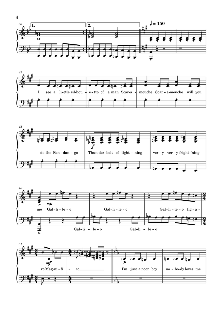 Bohemian Rhapsody Bohemian Rhapsody Piano Solo scores gallery preview page 4