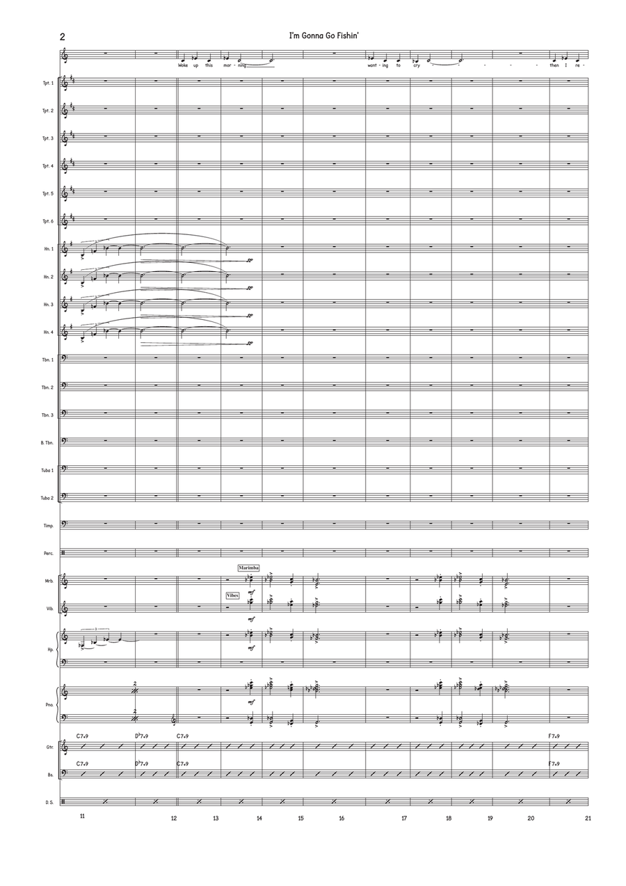 I'm Gonna Go Fishin' I'm Gonna Go Fishin' Jazz Ensemble scores gallery preview page 2
