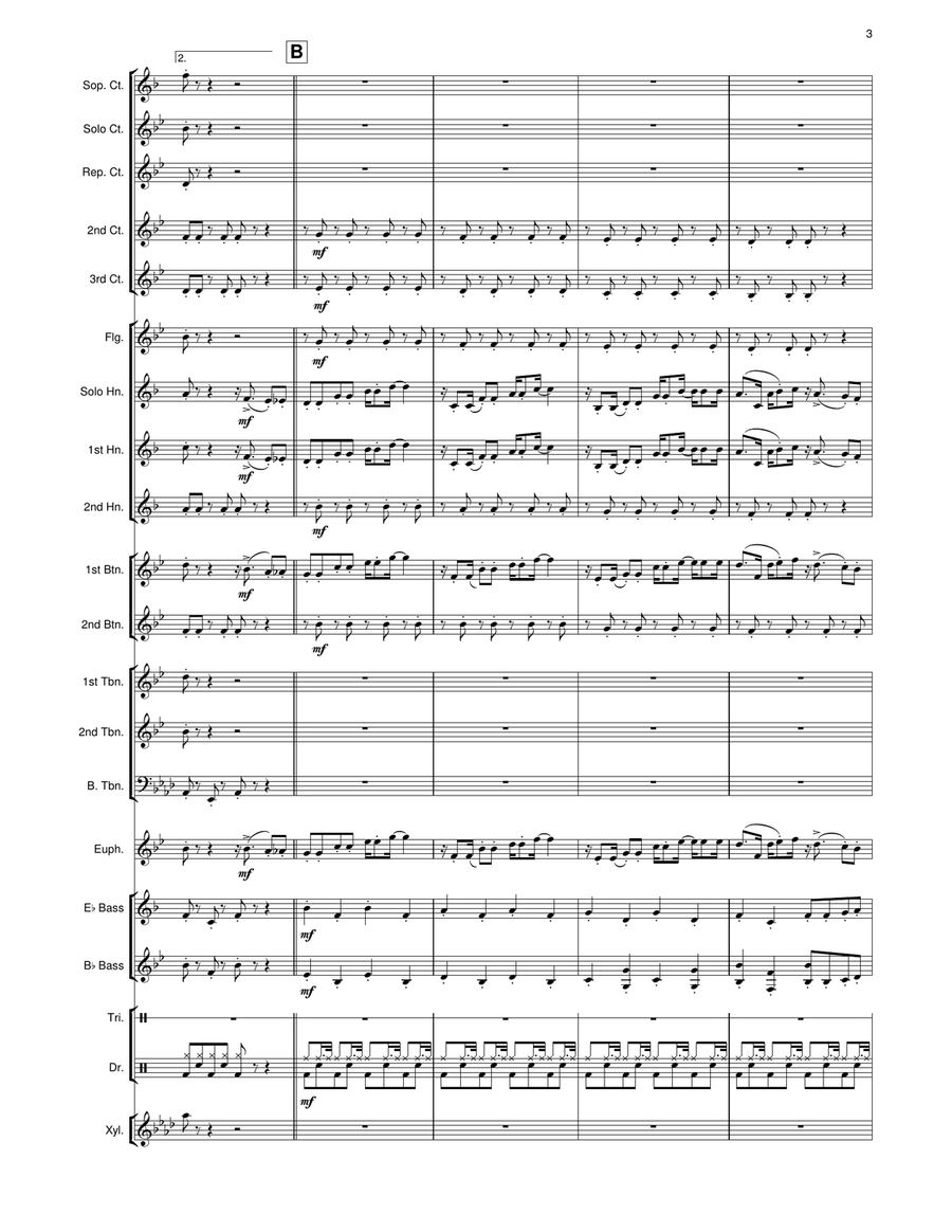 Thomas Theme Brass Band scores gallery preview page 4