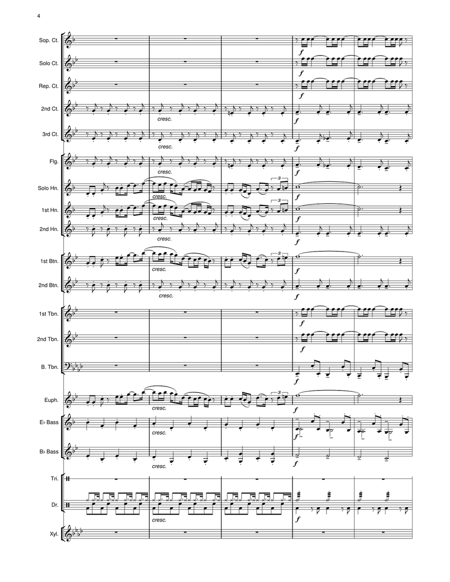 Thomas Theme Brass Band scores gallery preview page 5