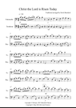 Christ The Lord is Risen Today for Cello and Trombone Duet