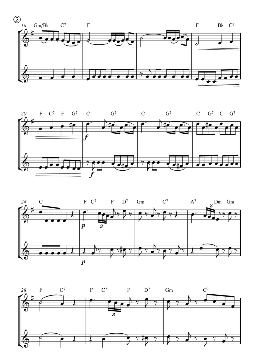 Eine kleine Nachtmusik Eine kleine Nachtmusik Brass Duet scores gallery preview page 2