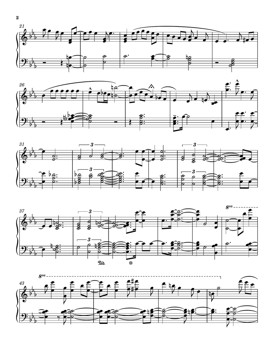 On The Sunny Side Of The Street Piano Solo scores gallery preview page 2