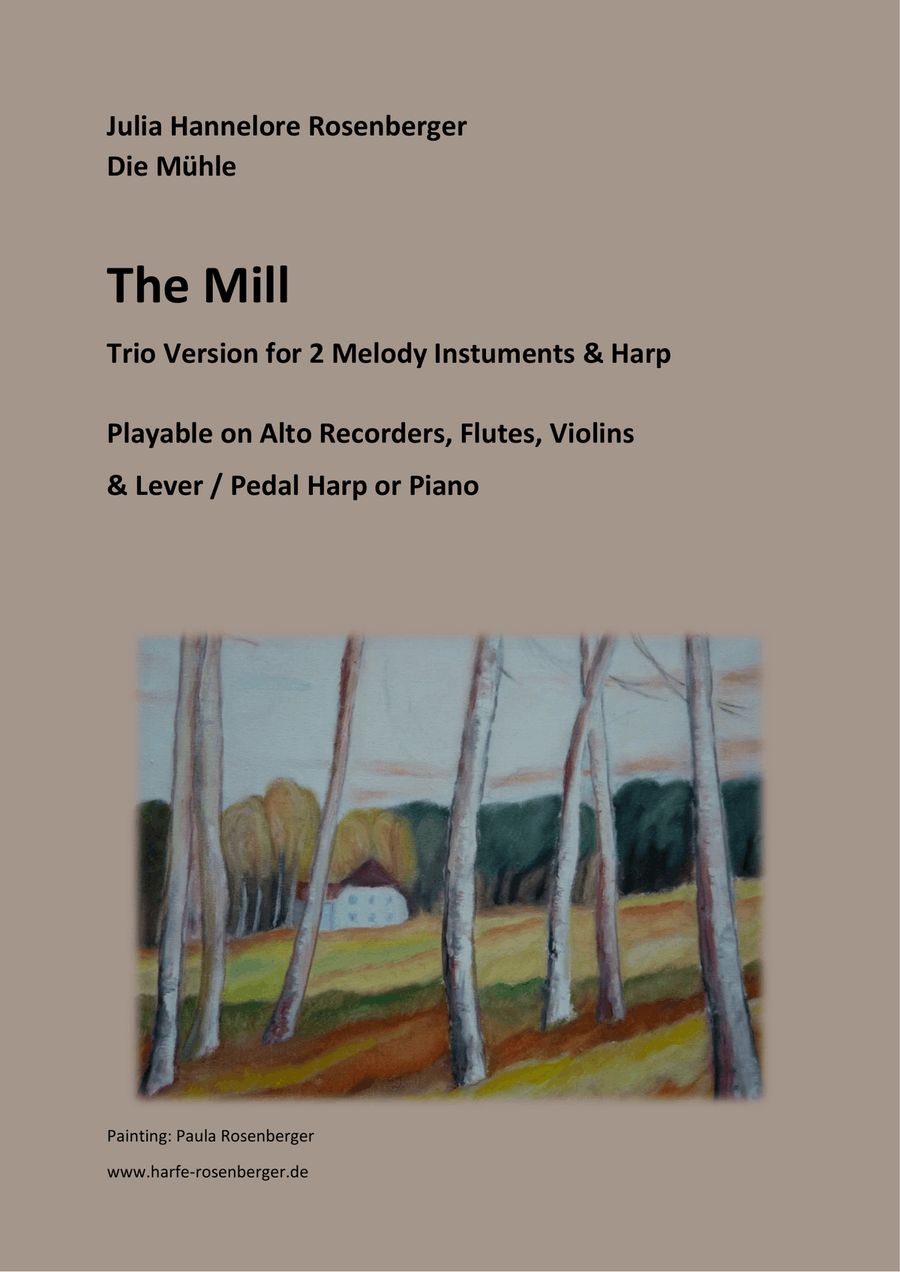 The Mill trio version The Mill trio version Piano Trio scores gallery preview page 1