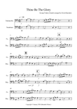 Thine Be The Glory for Cello and Trombone Duet