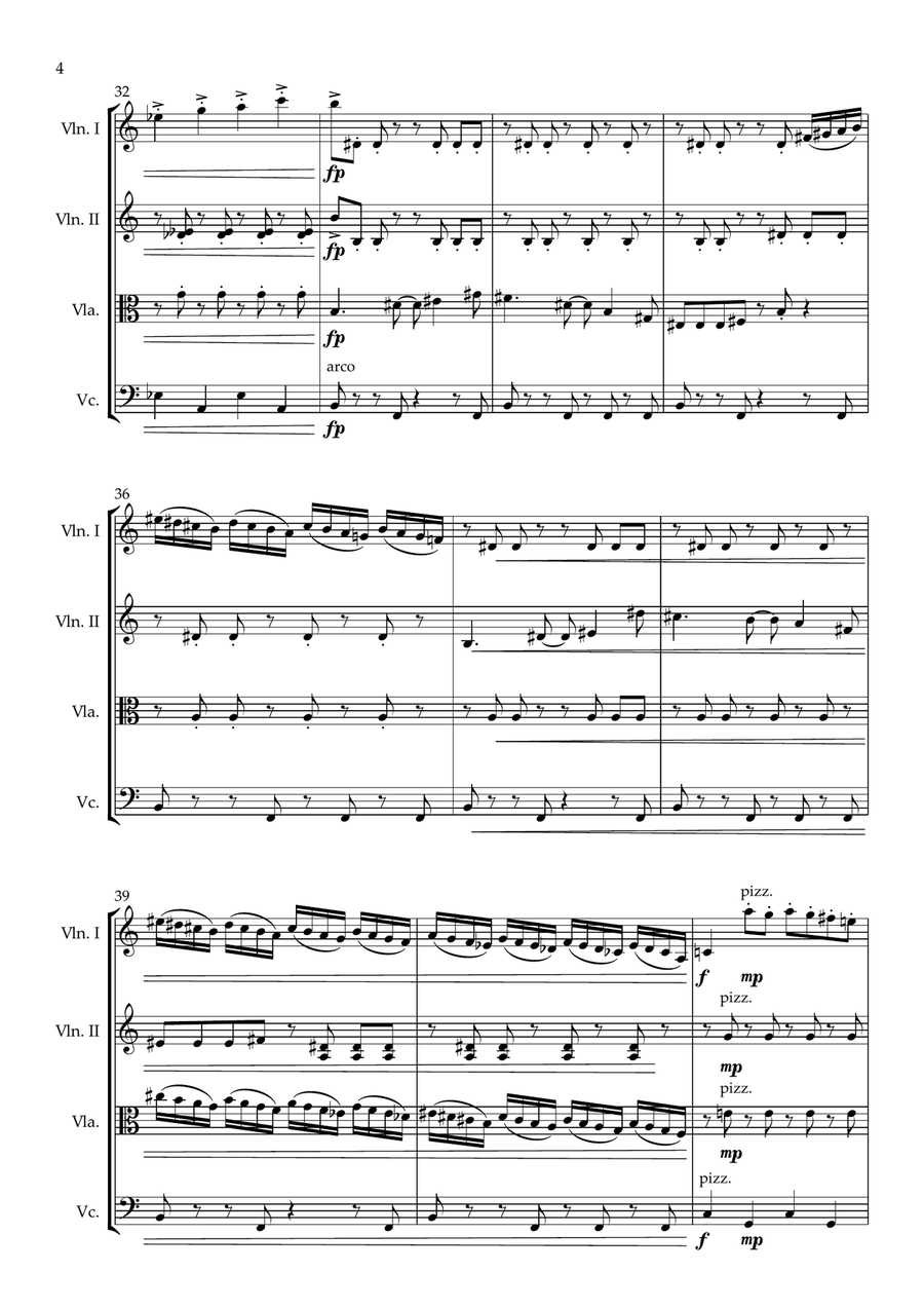Theme From The Simpsons Theme From The Simpsons String Quartet scores gallery preview page 4