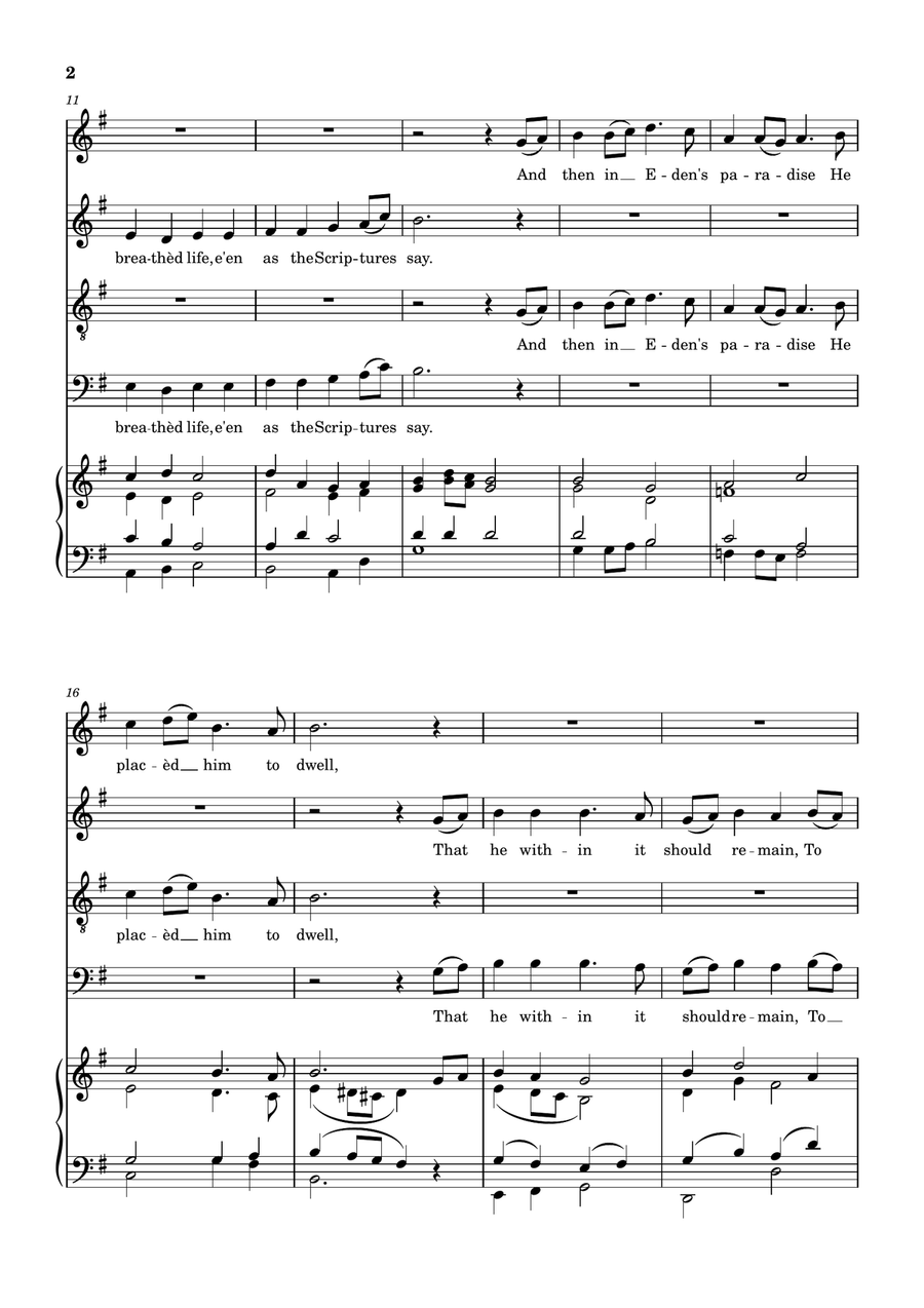 Christmas Eve Christmas Eve 4-Part scores gallery preview page 2