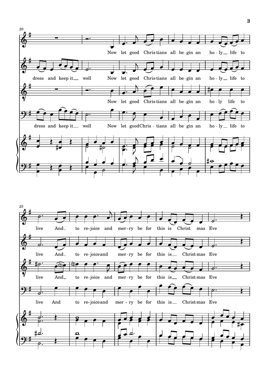 Christmas Eve Christmas Eve 4-Part scores gallery preview page 3