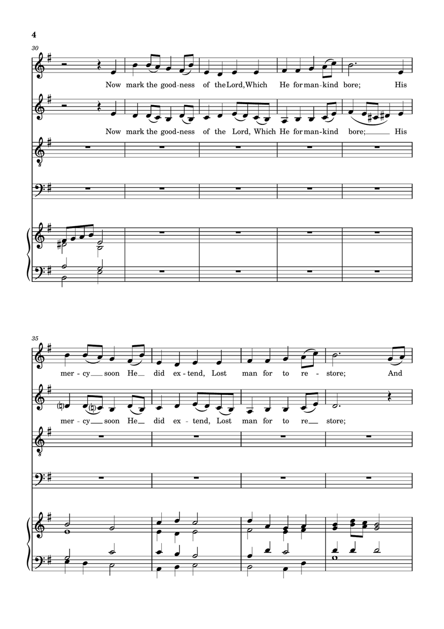 Christmas Eve Christmas Eve 4-Part scores gallery preview page 4