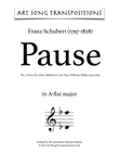 SCHUBERT: Pause, D. 795 no. 12 (transposed to A-flat major)