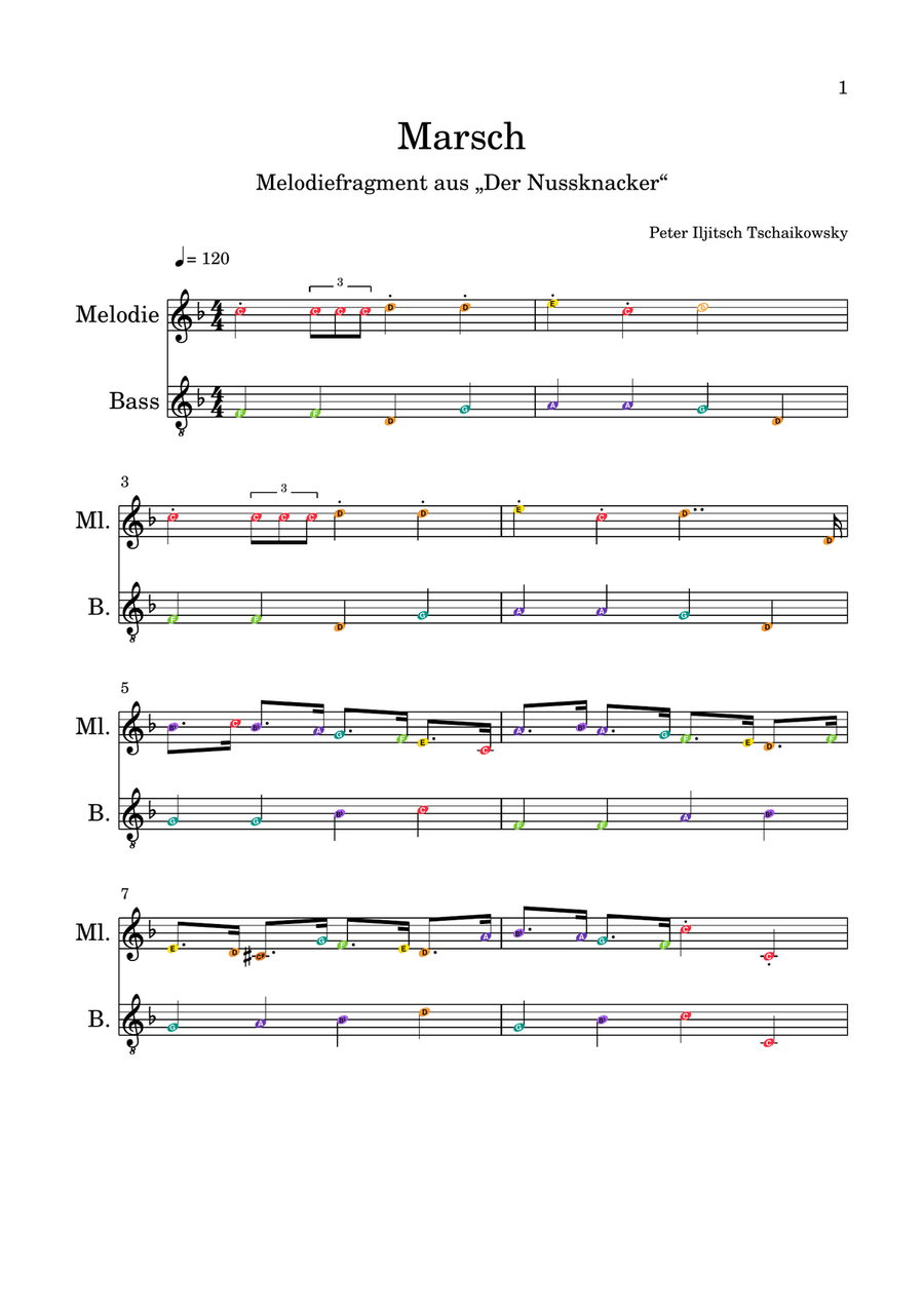 March March Glockenspiel scores gallery preview page 1