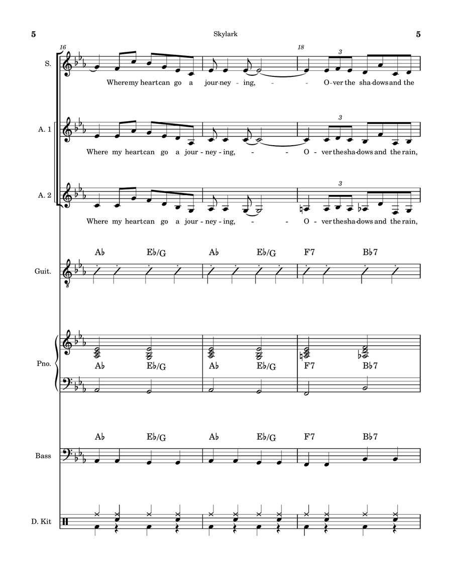 Skylark Skylark Women's Choir scores gallery preview page 5