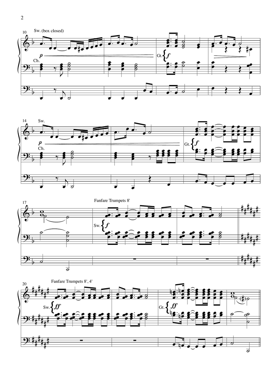 Festive Trumpet Tune Festive Trumpet Tune Trumpet scores gallery preview page 2