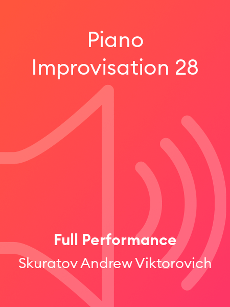Piano Improvisation 28 Piano Improvisation 28 Cello scores gallery preview page 1