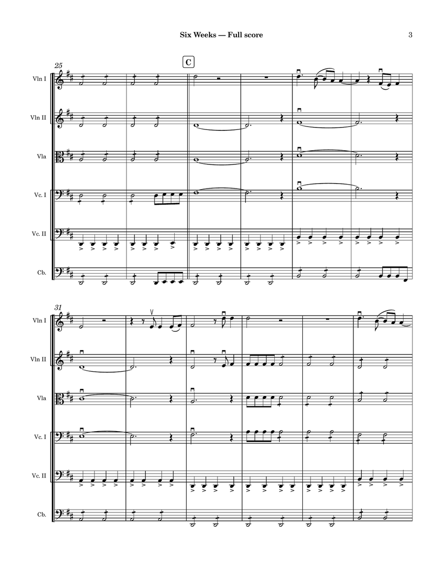 Six Weeks String Orchestra scores gallery preview page 3