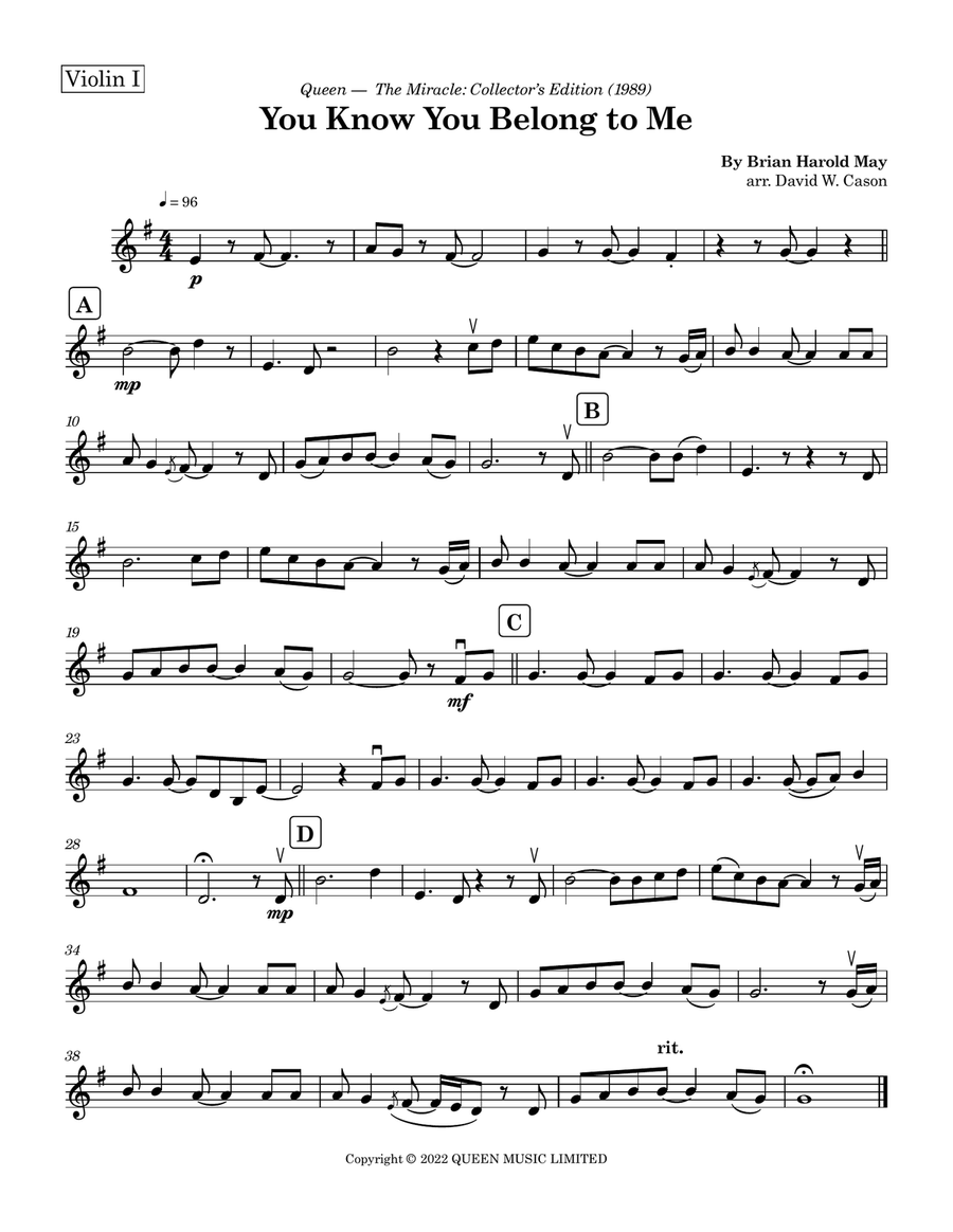 You Know You Belong To Me String Orchestra scores gallery preview page 6