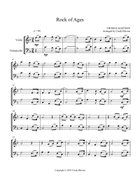 Rock of Ages, for Violin and Cello String Duet scores gallery preview page 3